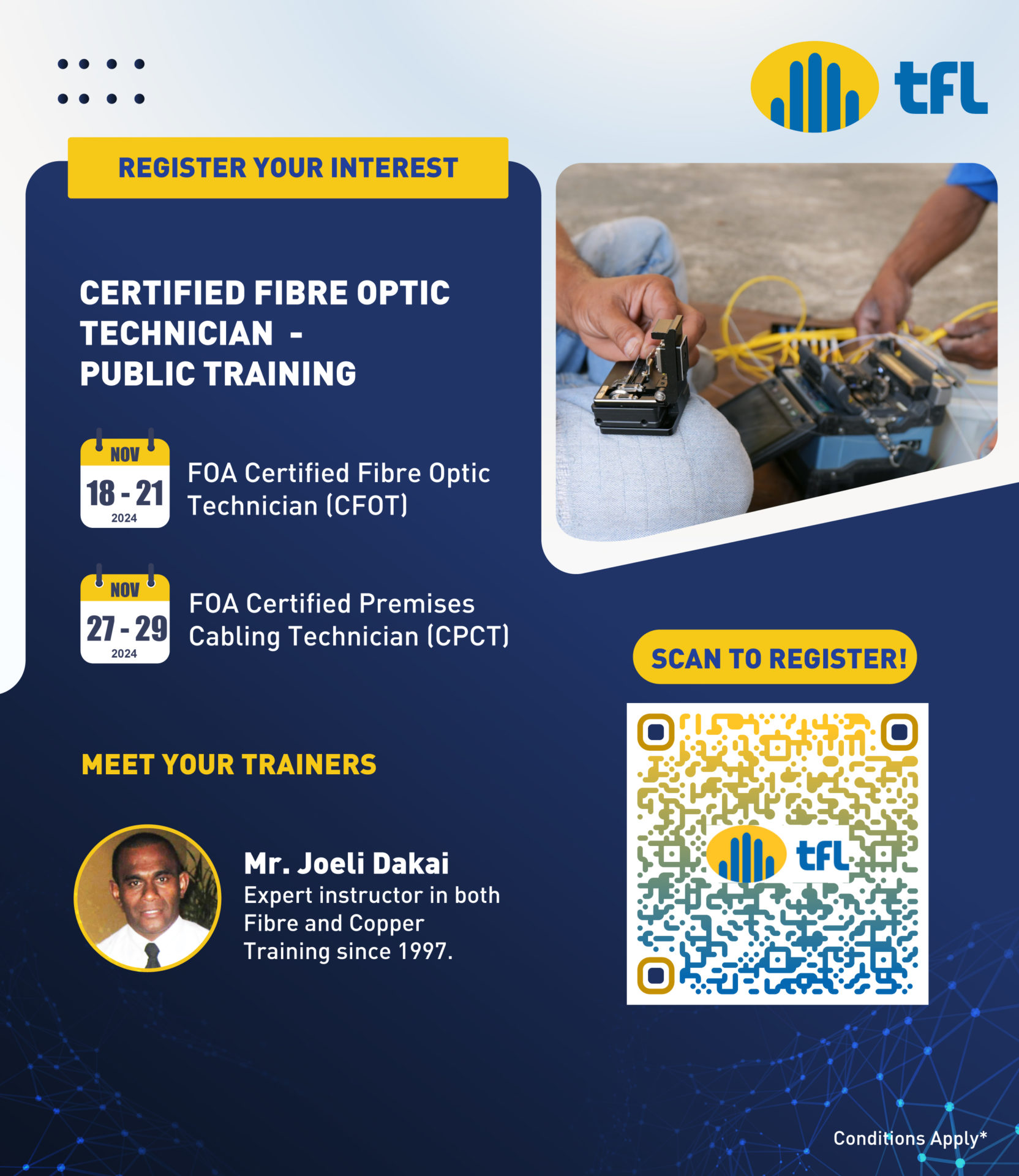 Certified Fibre Optic Technician Structured Cabling Public Training Expression Of Interest Certified Fibre Optic Technician Structured Cabling Public Training Expression Of Interest